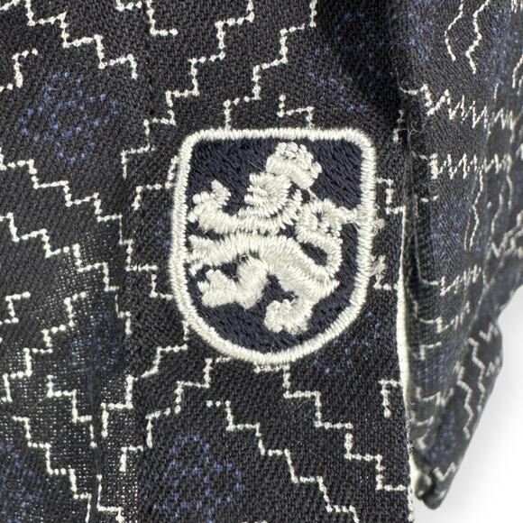 Nat Nast | XXL | Silk Blend Traditional Fit Pattern Short Sleeve Button-Up Shirt - Picture 10 of 11